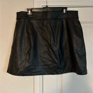 Spanx faux leather skirt